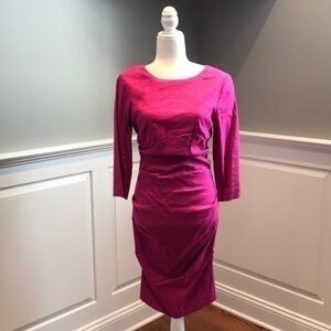 NWOT Nicole Miller Artelier Linen-Blend Dr…